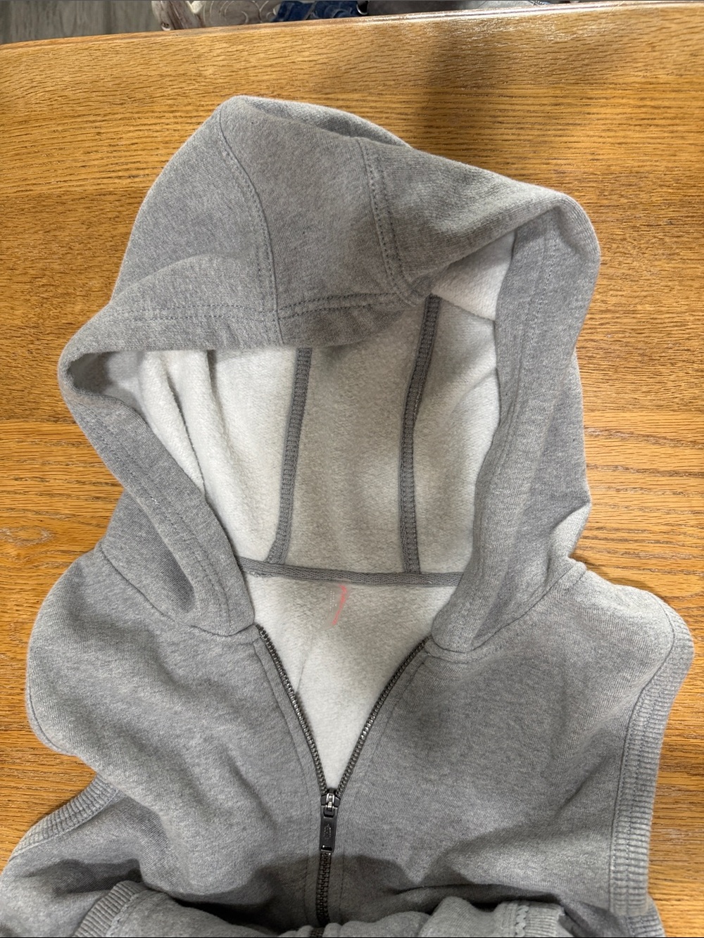 Free People Gray Hooded Sweatsuit Jumpsuit Romper Slouchy Cozy - Picture 3 of 3
